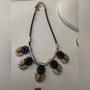 Jcrew Elegant Black and Gold Necklace